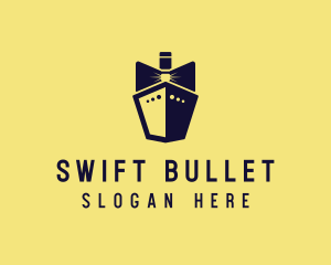 Bow Tie Ship Cruise logo design