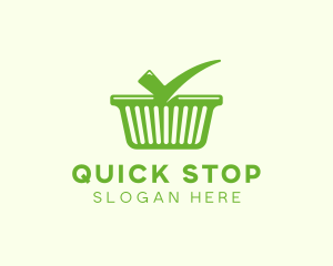 Check Shopping Basket logo design