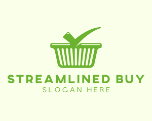 Check Shopping Basket logo design