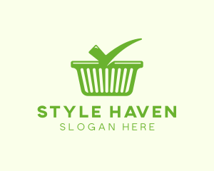 Check Shopping Basket logo design