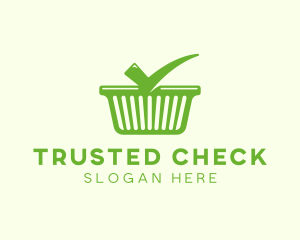 Check Shopping Basket logo design