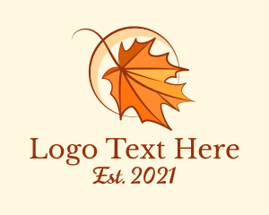 Elegant Dry Leaf  logo