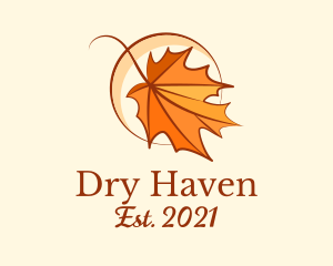 Elegant Dry Leaf  logo design