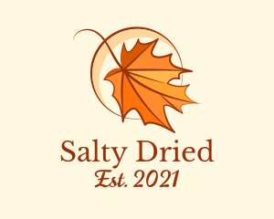 Elegant Dry Leaf  logo design