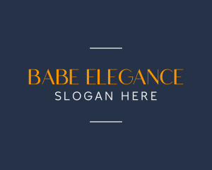 Elegant Business Wordmark logo design