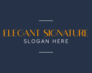 Elegant Business Wordmark logo design