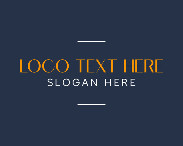 Elegant Business Wordmark logo