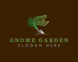 Gardening Plant Trowel logo design