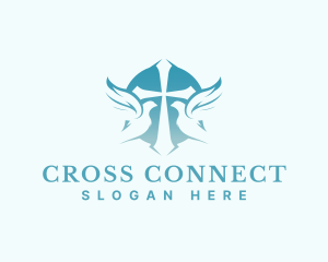 Holy Cross Dove logo design