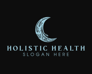 Holistic Boho Moon  logo design