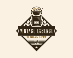 Vintage Coffee Grinder logo
