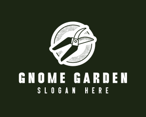 Rustic Gardening Pruners logo design