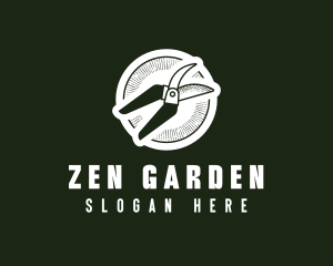 Rustic Gardening Pruners logo design