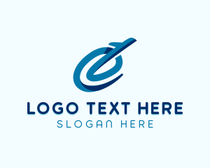 Airplane Logistics Letter E logo