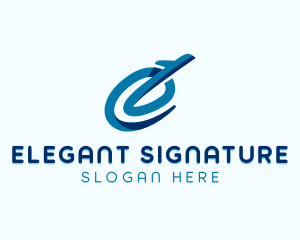 Airplane Logistics Letter E logo design