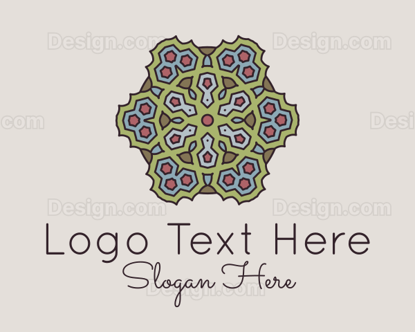 Geometric Lantern Ornament Logo