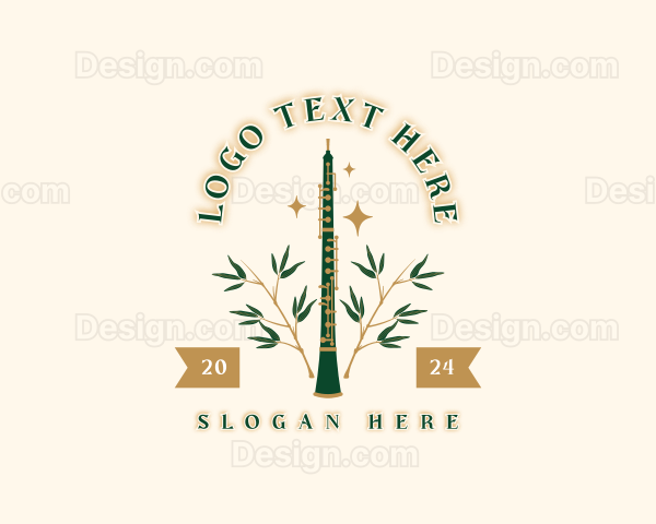 Premium Musical Oboe Logo