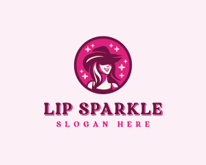 Sparkle Cowgirl Hat logo design