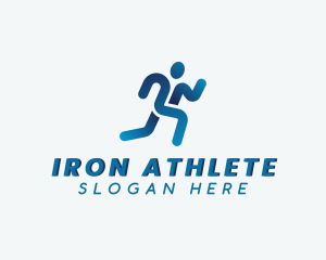 Running Marathon Athlete logo design