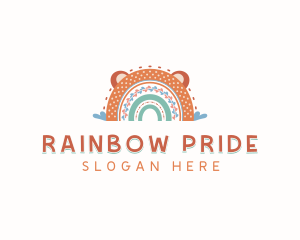 Kindergarten Rainbow Daycare logo design