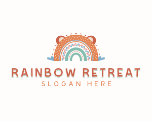 Kindergarten Rainbow Daycare logo design