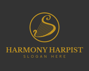 Gold Harp String logo