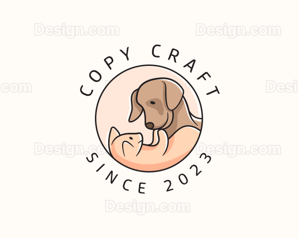 Pet Kitten Dog Animal Logo