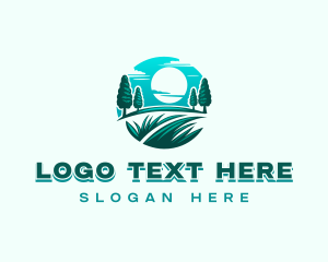 Grass Landscape Nature logo