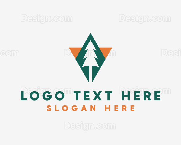 Mountaineering Nature Forest Logo