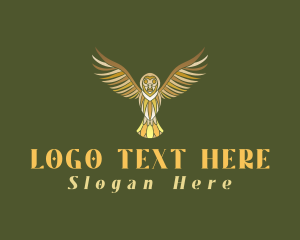 Elegant Luxury Owl logo