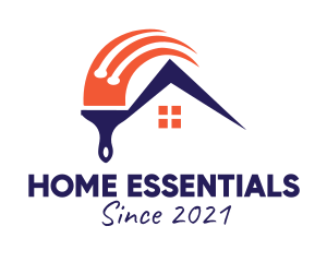 Home Painter Brush  logo design