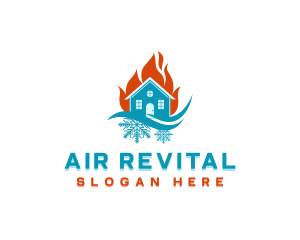 Home Air Conditioning logo design