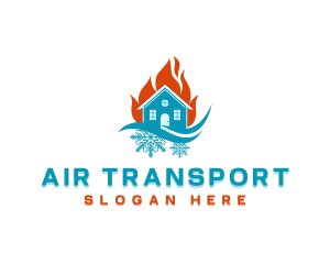 Home Air Conditioning logo design