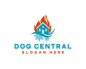 Home Air Conditioning logo design