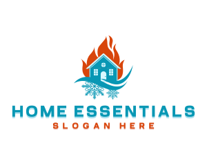 Home Air Conditioning logo design