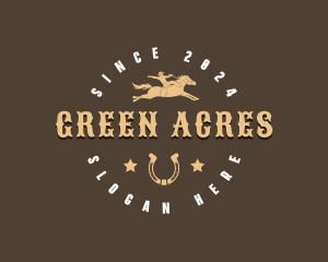 Cowboy Horse Ranch logo design