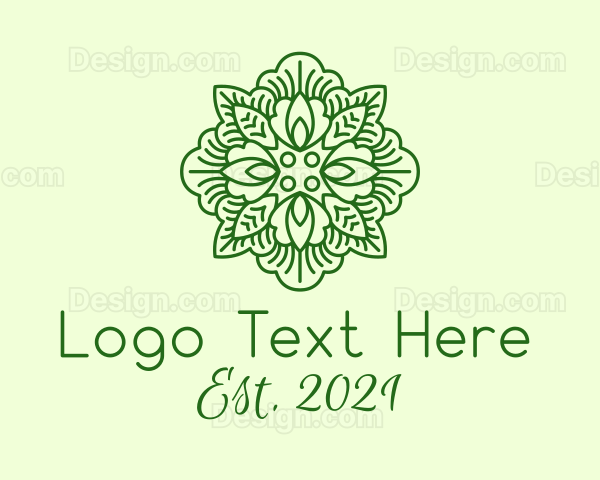 Spring Leaf Plant Logo