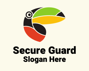 Wild Colorful Toucan  Logo