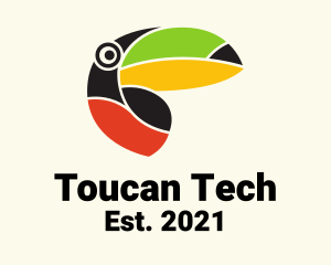 Wild Colorful Toucan  logo