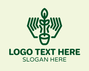 Seedling Plant Pot  Logo