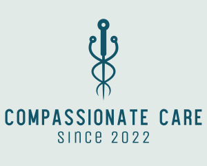 Medical Acupuncture Needle logo design