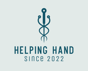 Medical Acupuncture Needle logo design