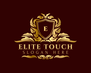 Luxury Deluxe Shield logo design