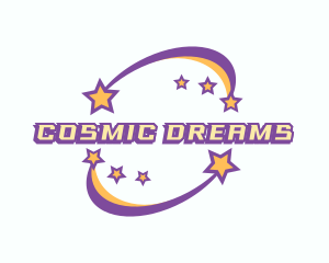 Cosmic Shooting Star logo design