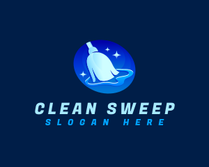 Cleaning Mop Sanitation logo design