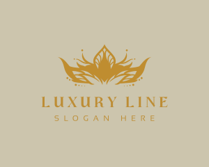 Luxury Crown Tiara logo design