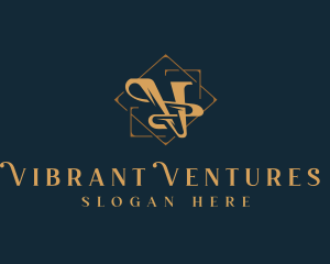 Luxury Boutique Letter V logo design