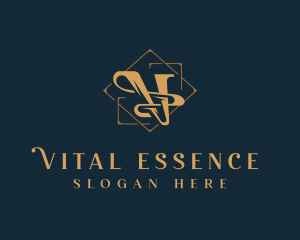 Luxury Boutique Letter V logo design