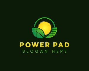 Solar Power Plant logo design