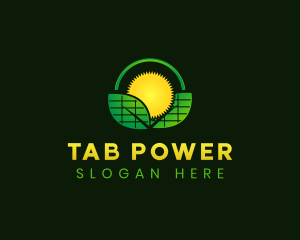 Solar Power Plant logo design